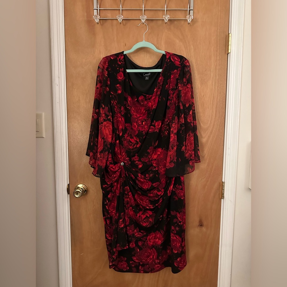 Formal, Floral Dress, Plus Size 24W
